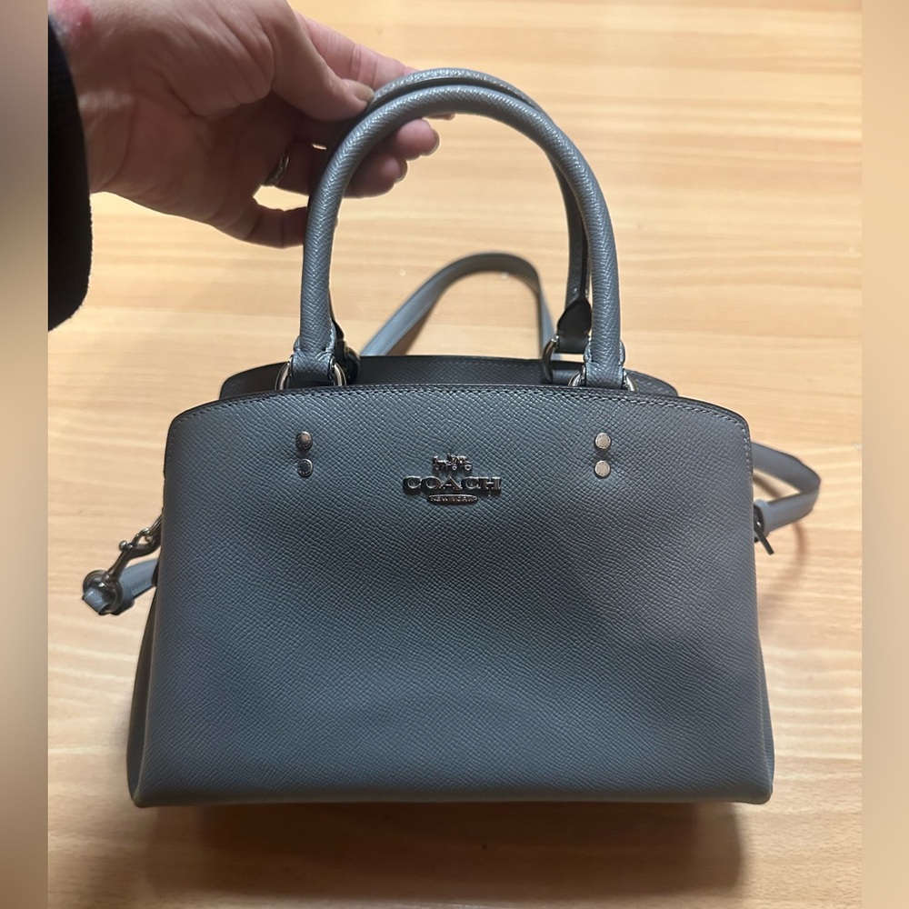Dark grey Coach crossbody